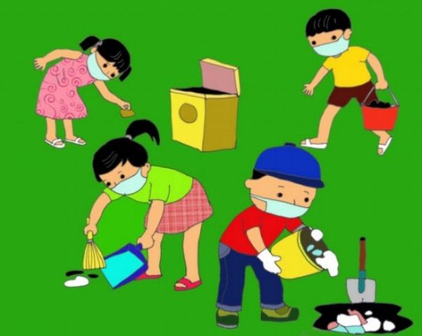 Hình ảnh minh họa: Học sinh tái chế chai nhựa thành chậu cây (Nguồn: Internet)