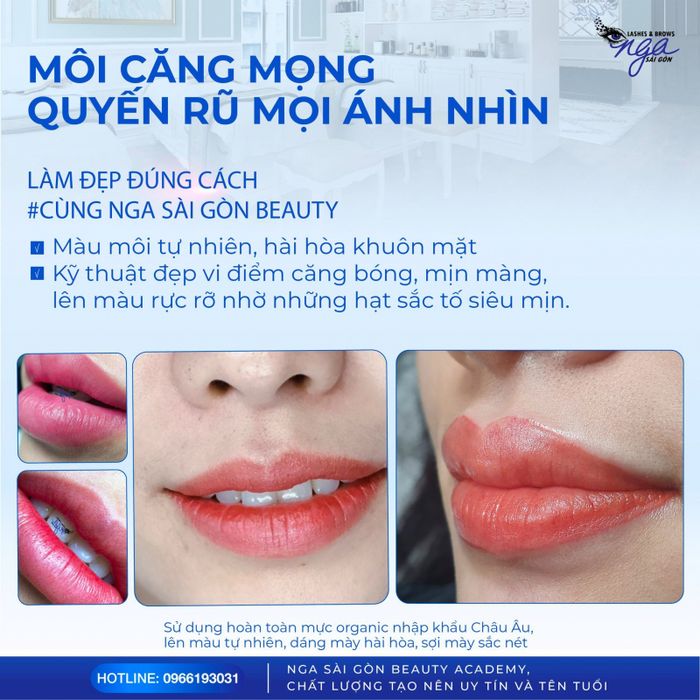 Hình ảnh thực tế tại Học viện Thẩm mỹ Nga Sài Gòn