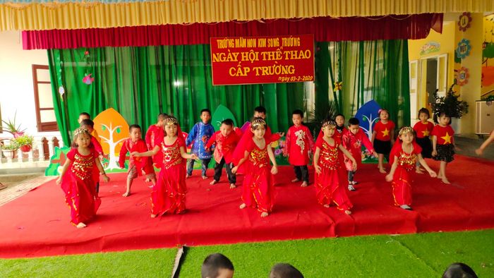 Góc sáng tạo nghệ thuật tại Trường Mầm Non Kim Song Trường