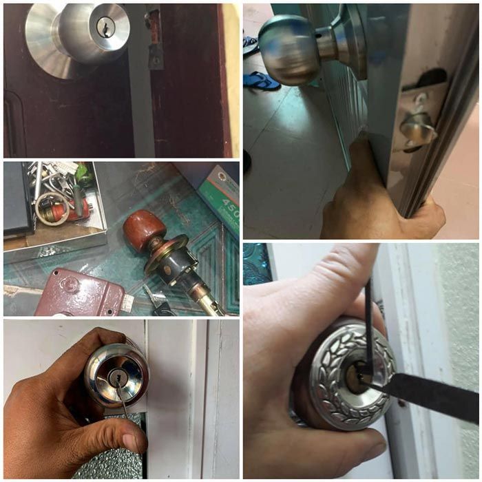 Hình ảnh đội ngũ thợ khóa Thành Công đang làm việc chuyên nghiệp