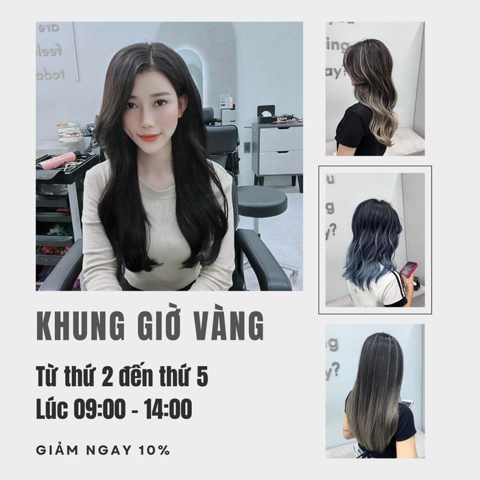 Hình ảnh không gian thiết kế hiện đại tại NUTA Hair Studio