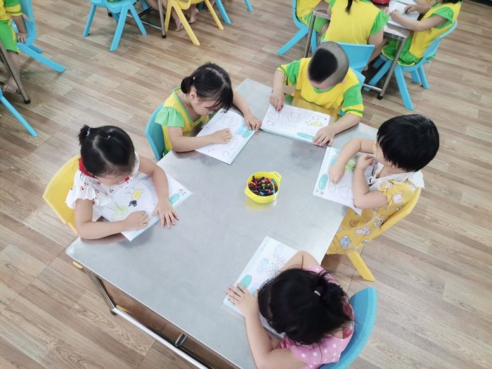 Không gian học tập tràn ngập ánh sáng tại Trường Mầm non Hoa Mặt Trời
