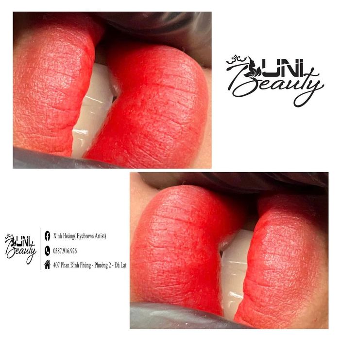 Không gian sang trọng và hình ảnh khách hàng trải nghiệm dịch vụ tại Uni Beauty Academy