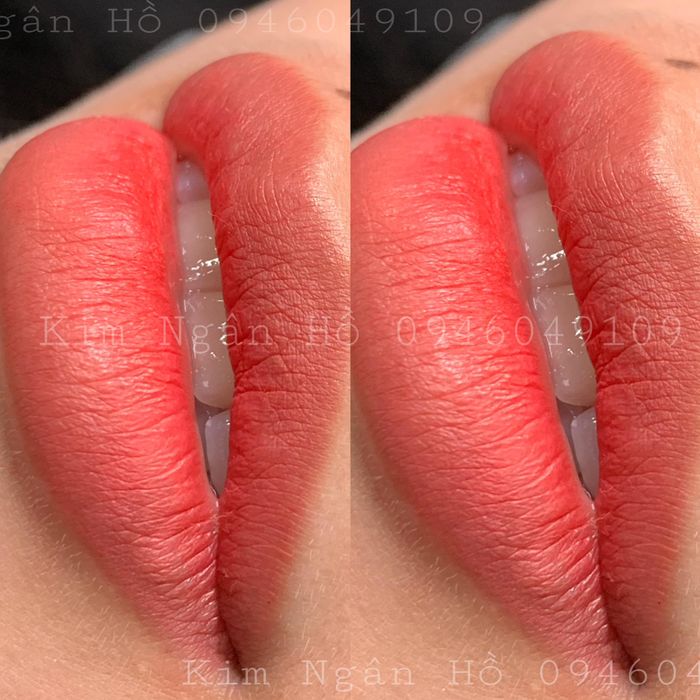 Không gian sang trọng và quy trình phun môi chuyên nghiệp tại Kim Ngân Hồ Beauty & Academy