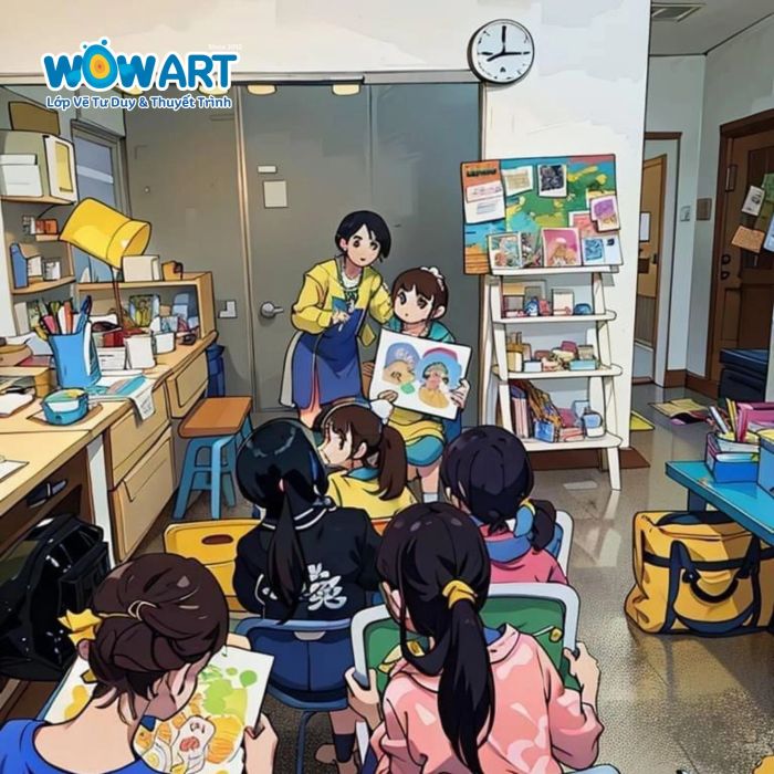 Không gian học tập đầy màu sắc tại Wow Art - Ảnh 1