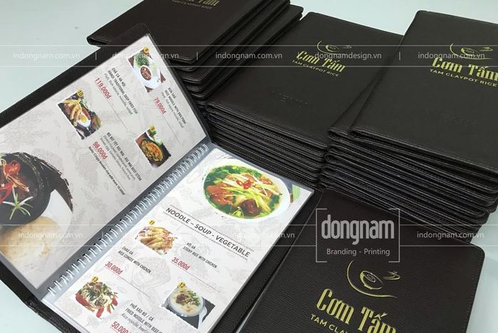 Công ty Thiết kế In ấn Đông Nam ảnh 2 - Showcase những mẫu menu sáng tạo, đẳng cấp