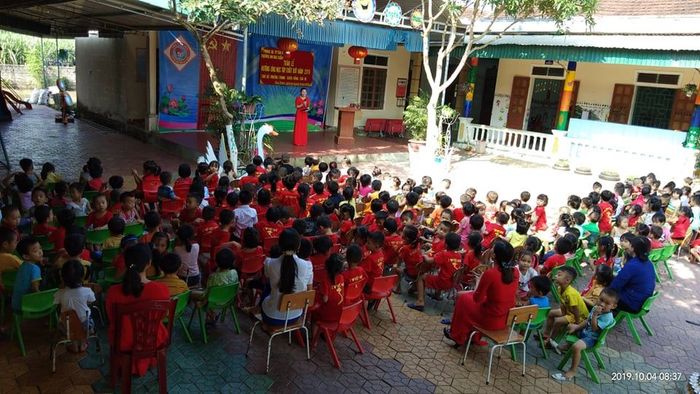 Hình ảnh Trường Mầm non Giai Xuân 1 - Ngôi trường xanh mát với khuôn viên rộng rãi, phòng học khang trang cùng không gian vui chơi sáng tạo dành cho trẻ nhỏ.