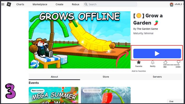 Hướng dẫn đăng ký tài khoản Grow A Garden không tốn phí - Bước 3