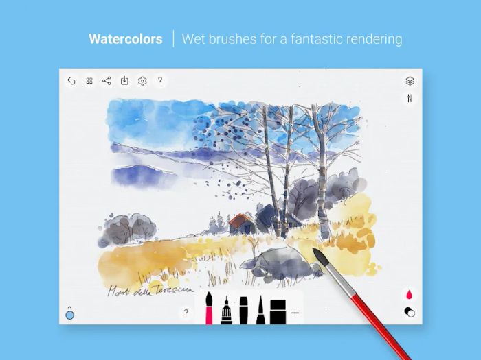 Giao diện sáng tạo với Tayasui Sketches Pro