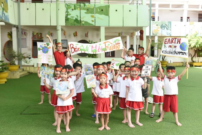 Các hoạt động thực hành STEM sinh động tại Trường mầm non Hoa Lan