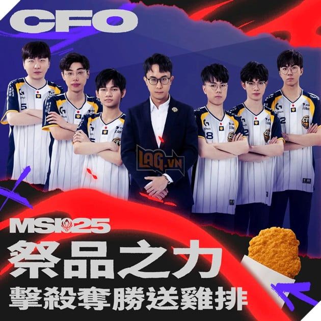 Nhằm tri ân sự ủng hộ, CFO triển khai chương trình tặng gà rán hấp dẫn dựa trên thành tích thi đấu của đội tại MSI 2025