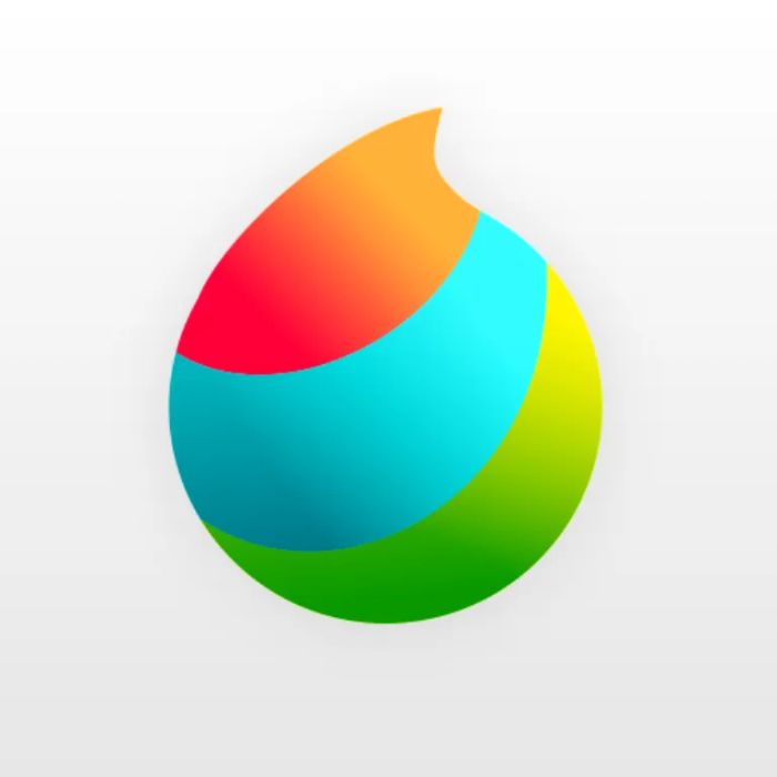 Giao diện làm việc của Medibang Paint Pro