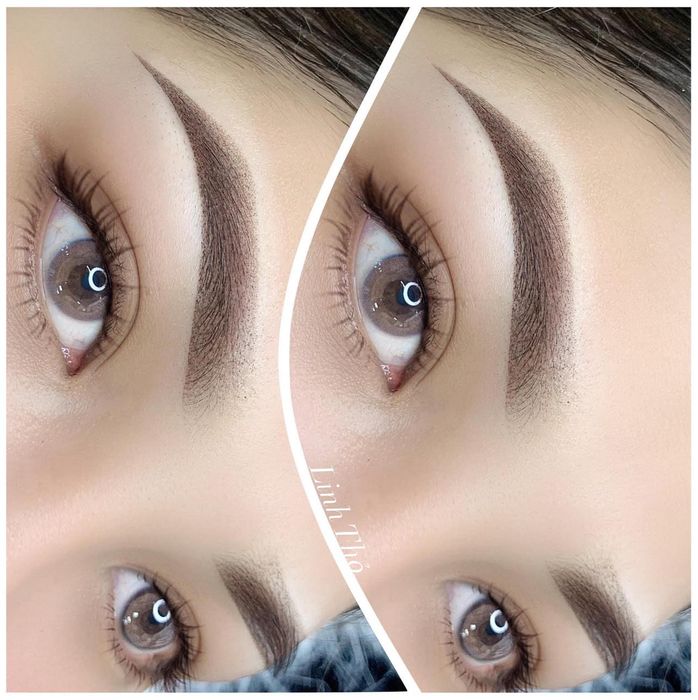 Hình ảnh thực tế quy trình phun xăm chuyên nghiệp tại Thỏ Beauty