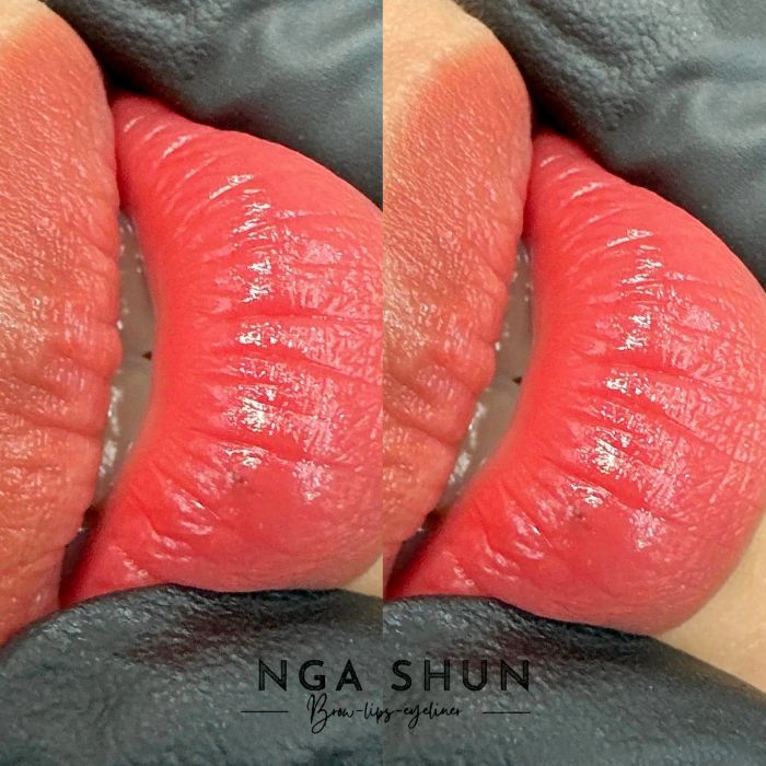 Hình ảnh kết quả phun xăm ấn tượng tại Nga Shun Beauty & Spa