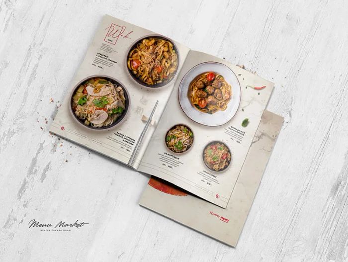 Mẫu menu cao cấp được thiết kế bởi Khải Nguyên
