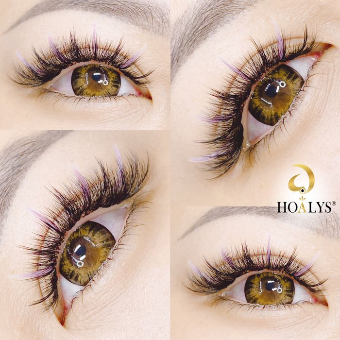Hình ảnh thực tế các kiểu nối mi thời thượng tại Hoalys Beauty