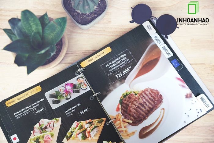 Bộ sưu tập thiết kế menu đa phong cách từ In Hoàn Hảo