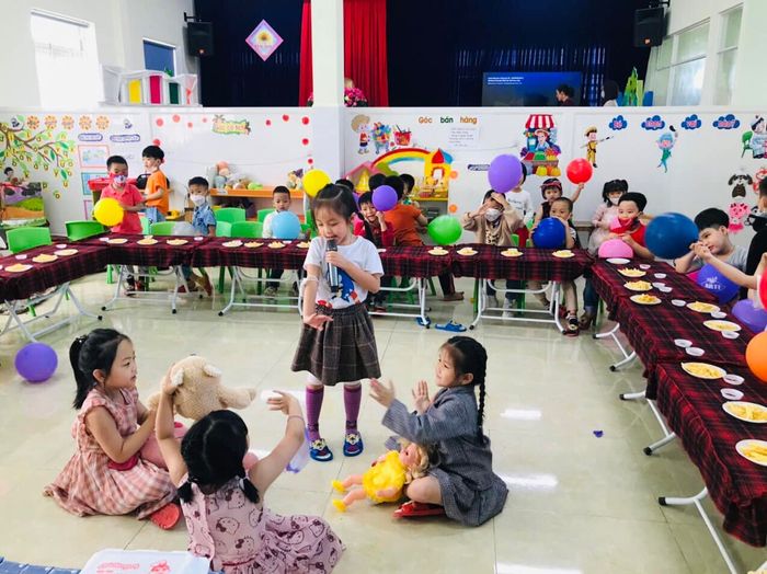 Góc vui chơi sáng tạo đầy màu sắc tại Trường Mầm Non 6
