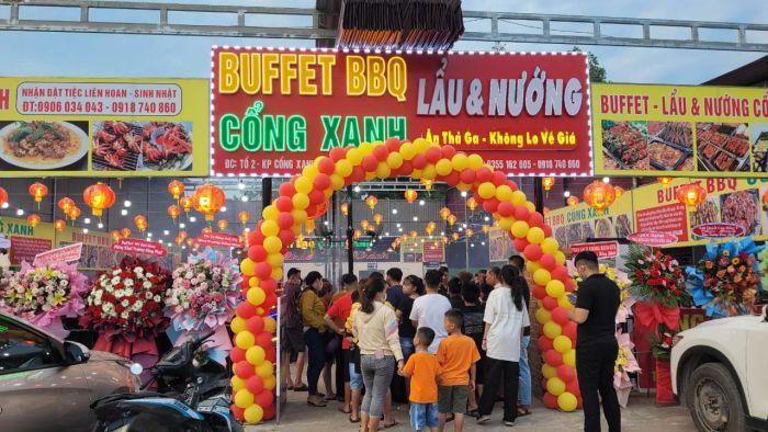 Buffet Lẩu & Nướng CỔNG XANH - Không gian ẩm thực hiện đại