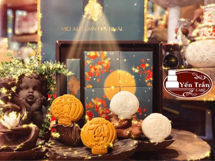 Hình ảnh bánh trung thu nghệ thuật tại Yến Trần Cake