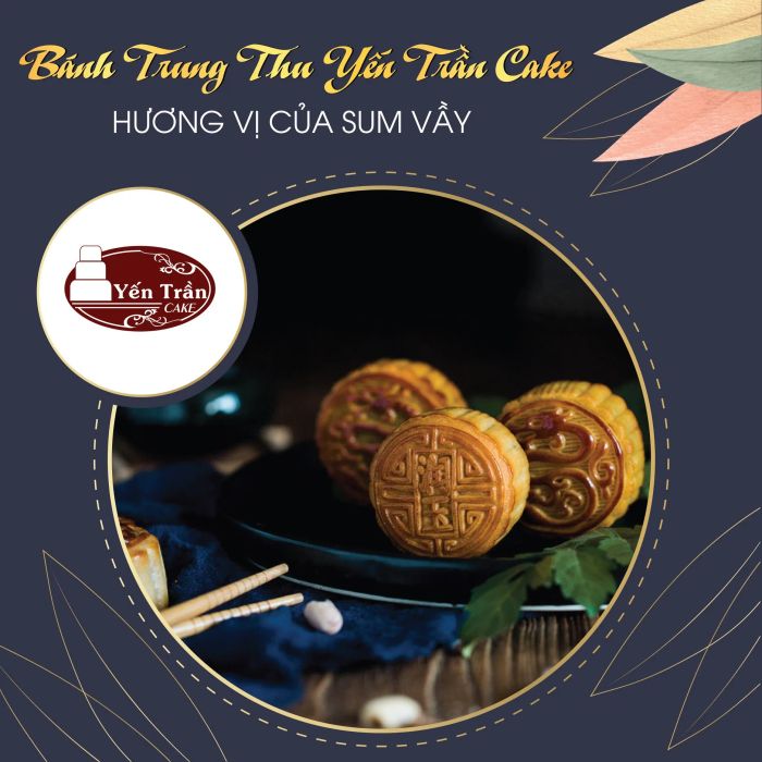 Hình ảnh bánh trung thu nghệ thuật tại Yến Trần Cake