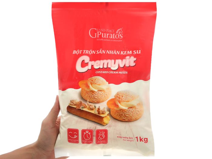 Hình ảnh bột nhân kem su Creamy Vit Puratos - Sự hoàn hảo từng chi tiết