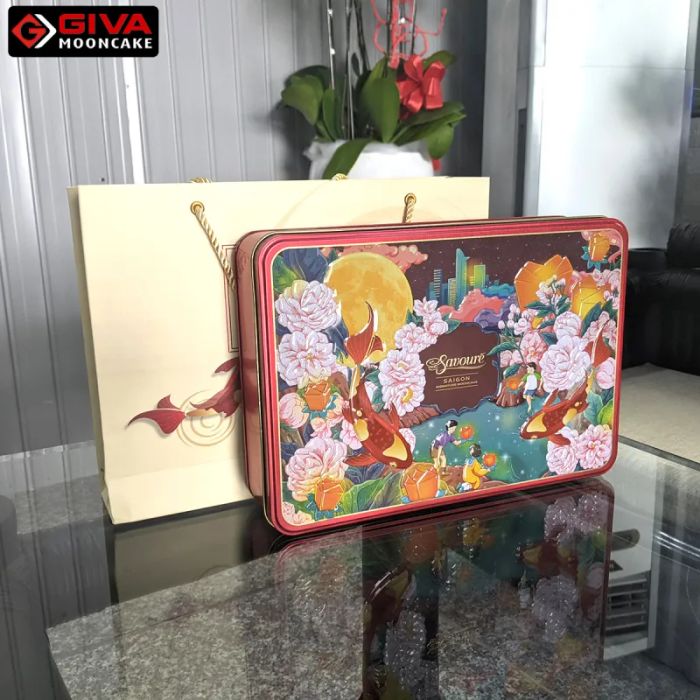 Hình ảnh bộ sưu tập bánh trung thu đa dạng tại GIVA