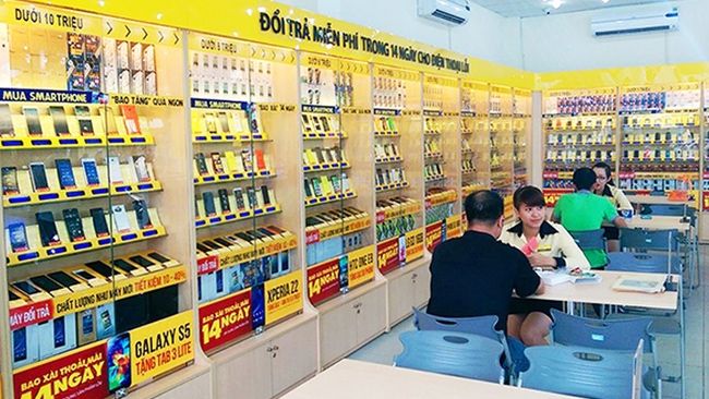 Khu trưng bày sản phẩm mới nhất tại Thế Giới Di Động