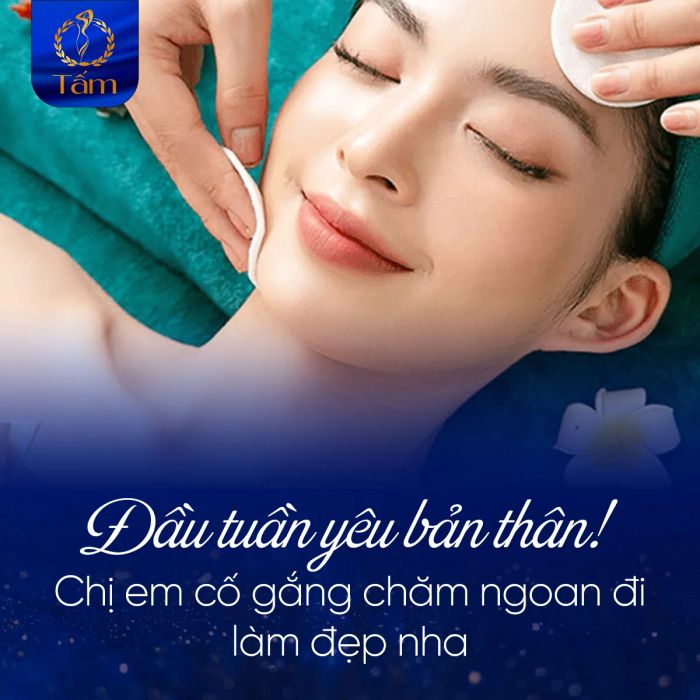 Hình ảnh quy trình trị liệu chuyên nghiệp tại Tấm Spa