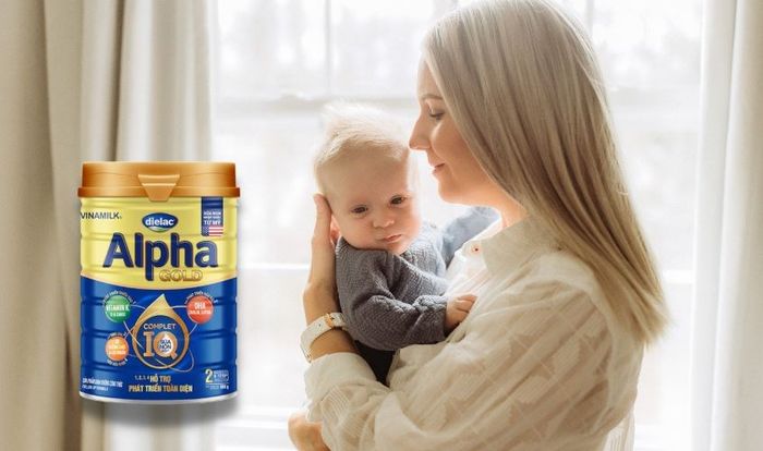 Hình ảnh sữa Dielac Alpha Gold IQ - Dinh dưỡng thông minh cho bé