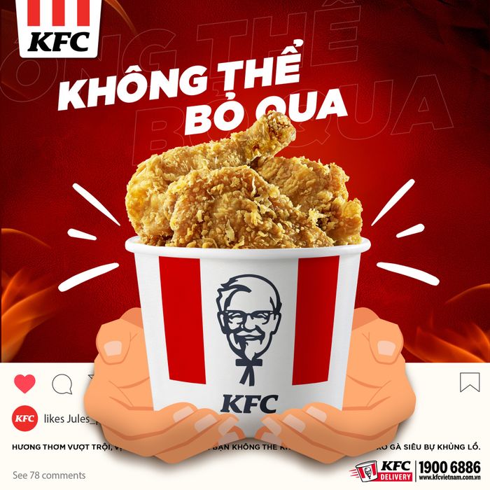Hình ảnh combo gà rán KFC đầy đủ