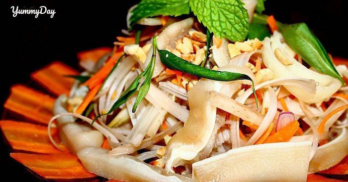 Hình ảnh gỏi ngó sen tai heo hấp dẫn