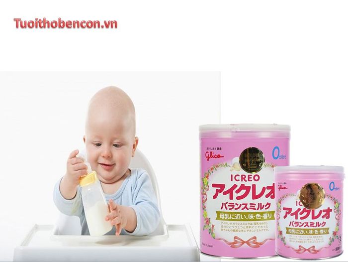 Hình ảnh bao bì sữa Glico Icreo số 0 - Chất lượng Nhật Bản