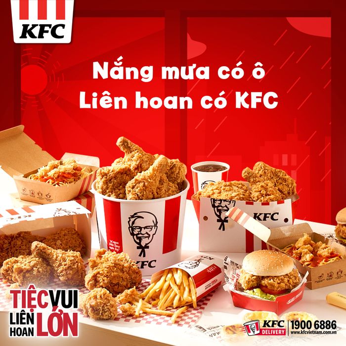 Hình ảnh gà rán KFC vàng ươm hấp dẫn