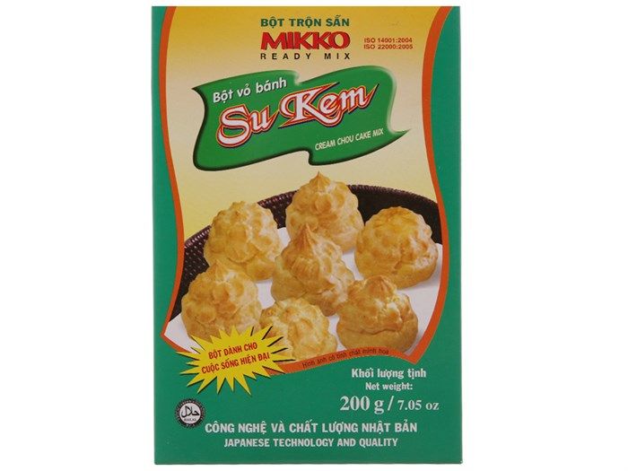 Hình ảnh bột vỏ bánh su kem Mikko - Nguyên liệu vàng cho vỏ bánh giòn tan