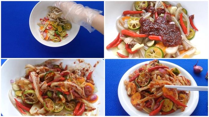 Hình ảnh tai heo ngâm sốt Thái hấp dẫn