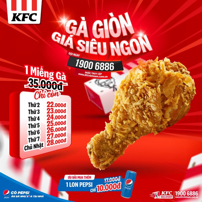 Không gian hiện đại tại KFC Nam Từ Liêm