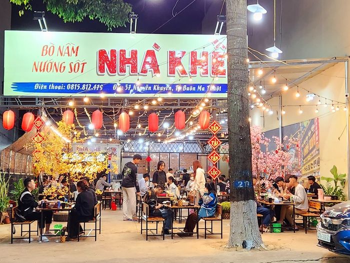Bò Nầm Nướng Sốt - Nhà Khế - Đặc sản bò nướng thượng hạng