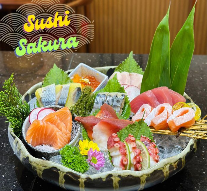 Những món sushi nghệ thuật tại Sushi Sakura Cần Thơ