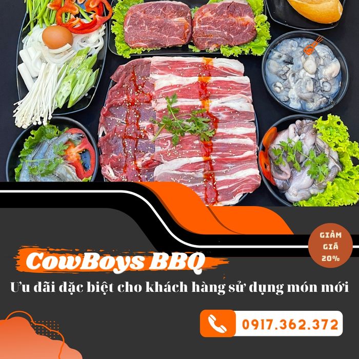 Cowboys BBQ - Không gian ẩm thực phóng khoáng