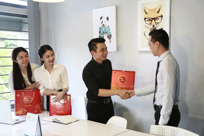 Hình ảnh không gian trưng bày bánh trung thu tại GIVA