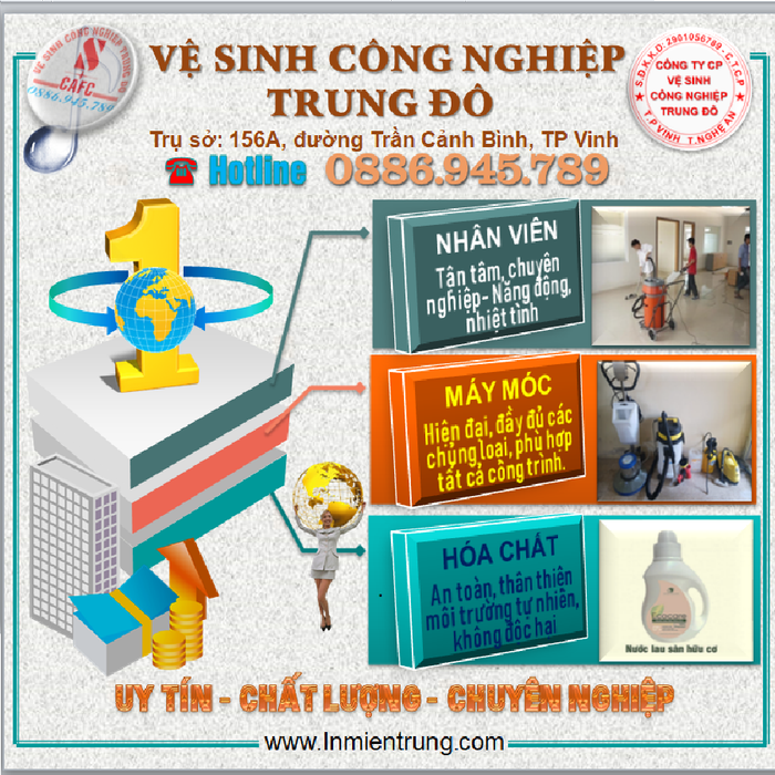 Hình ảnh thực tế về chất lượng dịch vụ vệ sinh công nghiệp của Trung Đô