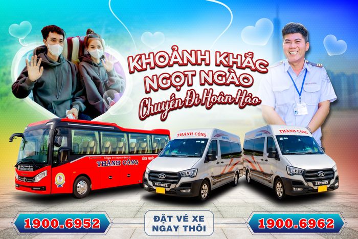 Hình ảnh nội thất sang trọng trên xe Thành Công
