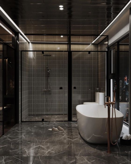 Khu vực thiết bị vệ sinh sang trọng tại Toàn Phát
