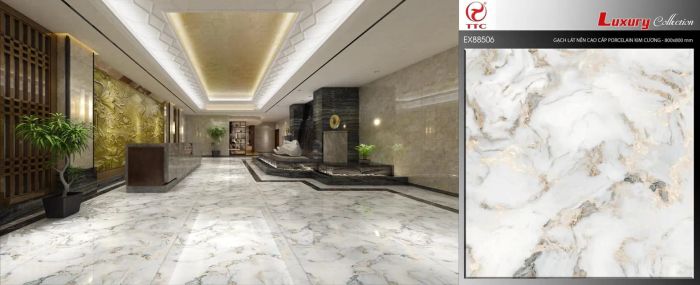 Bộ sưu tập gạch men cao cấp tại Showroom Hoàng Tuấn