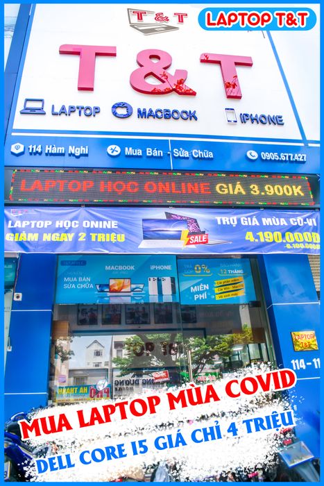 Không gian trưng bày hiện đại tại Laptop T&T