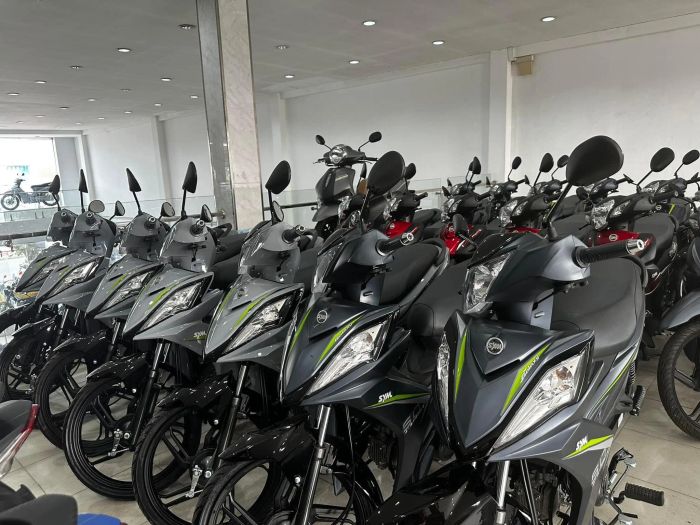 Hình ảnh showroom đầy đủ các dòng xe tại Trung Tâm Xe Máy Ngọc Anh