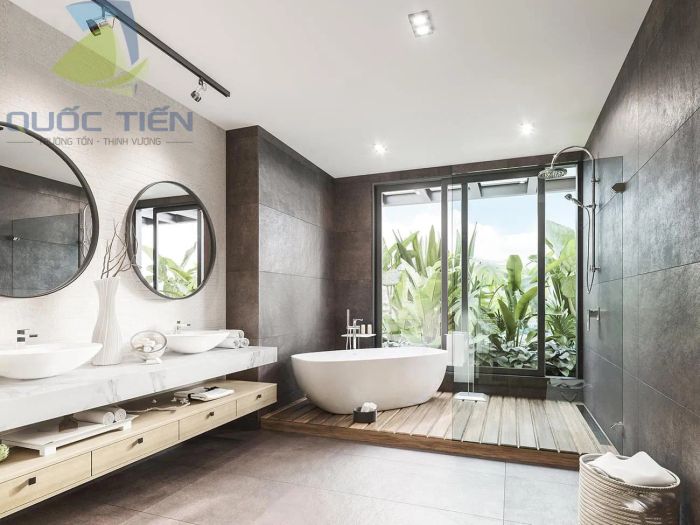 Không gian trưng bày ấn tượng tại Siêu Thị Gạch Men Quốc Tiến