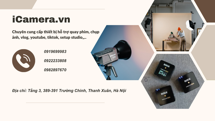 Không gian trưng bày sản phẩm hiện đại tại iCamera