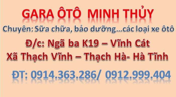 Gara Ô Tô Minh Thủy - Hình ảnh 1